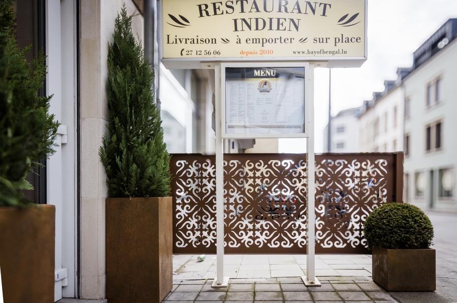 La devanture du restaurant, rue de Bonnevoie